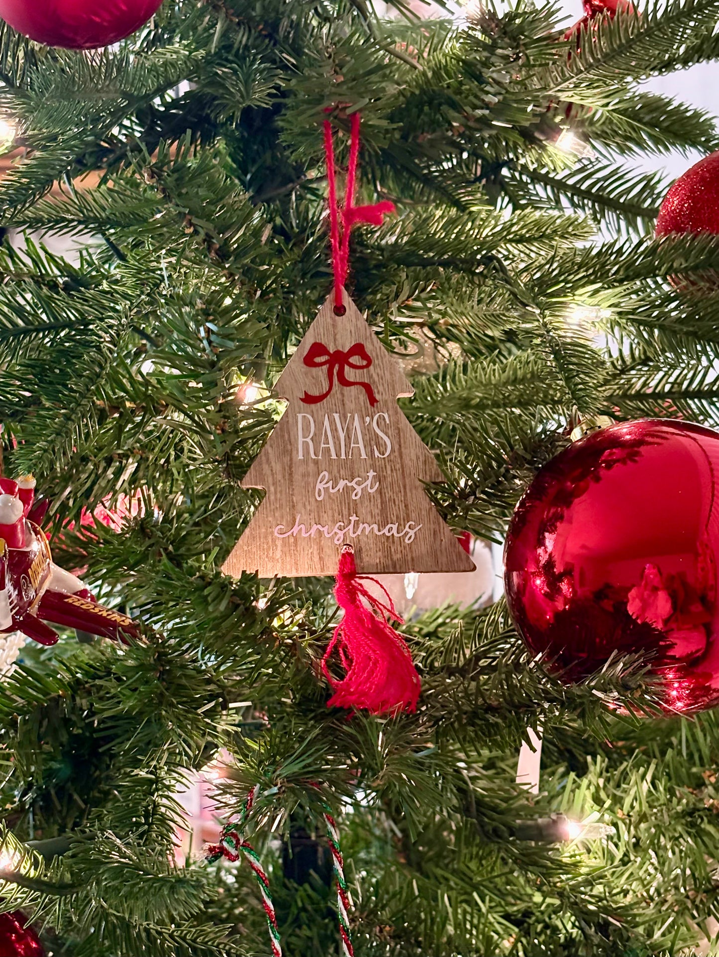 Customizable Baby's First Christmas Ornament